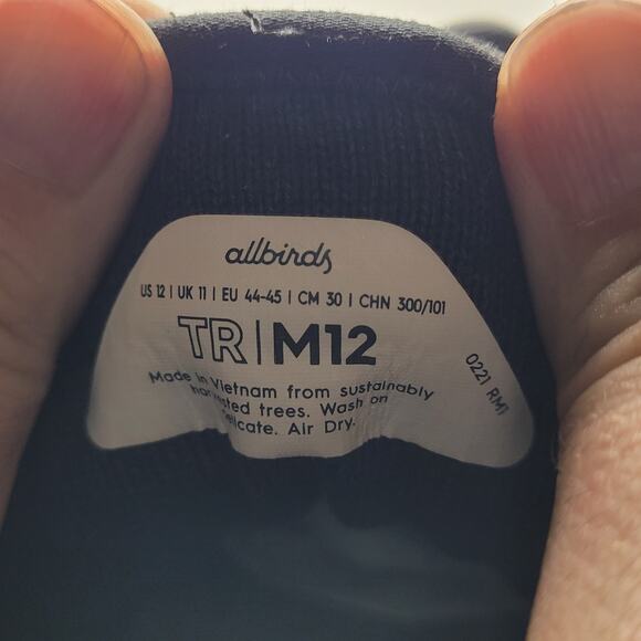 Allbirds Tree Runners Navy Blue Men\'s size 12 main image 5